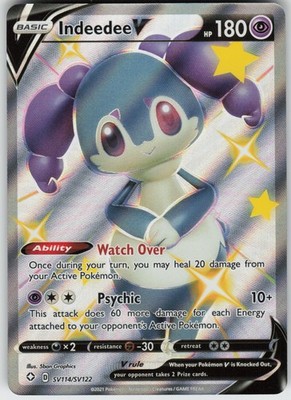 UR - 02 Holo Indeedee V SV114/SV122 Shiny Holo Rare Shining Fates: Shiny Vault