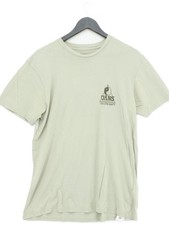 Vans Herren T-Shirt L Grün Grafik 100% Baumwolle Basic