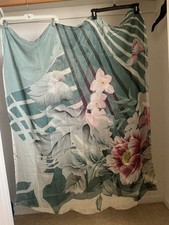 Unbranded Dupatta Scarf Unisex 44 in x100 Chiffon Multicolor Floral Print