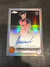 2022-23 Topps Chrome Overtime Elite Ausar Thompson Auto Rookie Refractor Pistons