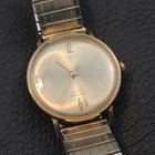 Vintage TIMEX 1963 Elegant 21J Mechanical Wind Up Men's Gold Dial Dress Watch