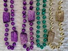 SOUTHERN COMFORT New Orleans MARDI GRAS Party Bead Necklaces + Green Bead Strand — photo 1