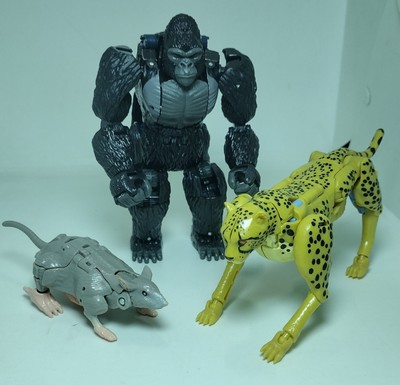 Transformers Kingdom Beast Wars Optimus Primal Cheetor Rattrap Lot