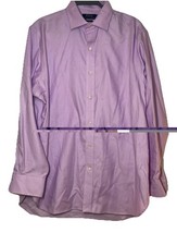 Polo Ralph Lauren Purple Dress Shirt 17 34/35 Easy Care Button Down