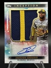 2024 Topps Inception Jackson Chourio Jumbo Patch Auto RC 027/125 Brewers