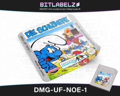 Die Schlümpfe [DMG-UF-NOE-1] Game Boy Label