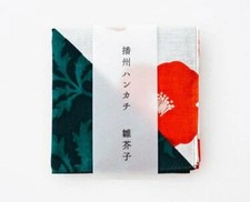 Japanese Banshu handkerchief HINAGESHI cotton- Poppy
