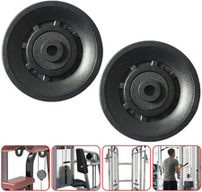 2 Pack Fitness Equipment Pulley Universal Bearing System Gym Workout Wheel Ny...