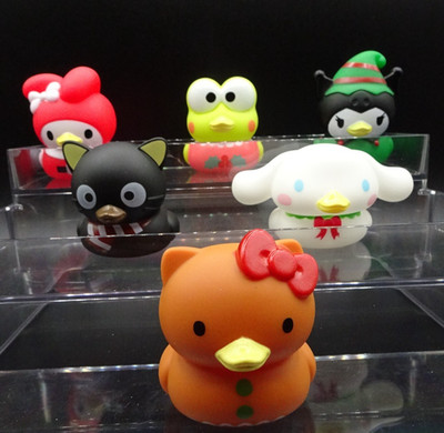 ''Hello Kitty & Friends'' Christmas Holiday Edition Rubber Duck 3'' ''You Pick''New