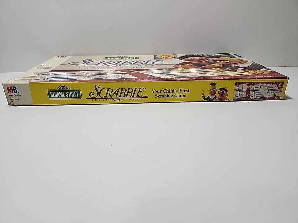 Vintage Sesame Street Scrabble Child Crossword Game 1992 Milton Bradley #4331 - Image 4 of 4