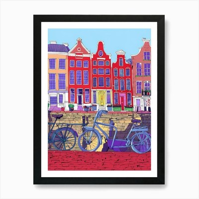 Amsterdam Art Canvas Print Art Prin Framed Wall Art Poster Canvas Print Picture