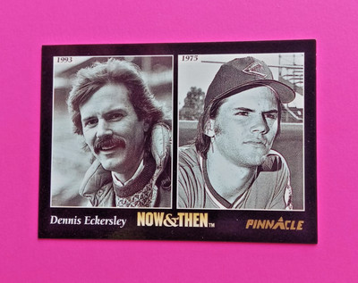 1993 Pinnacle Baseball Now & Then Dennis Eckersley A's/Indians #474 NRMT-NMMT