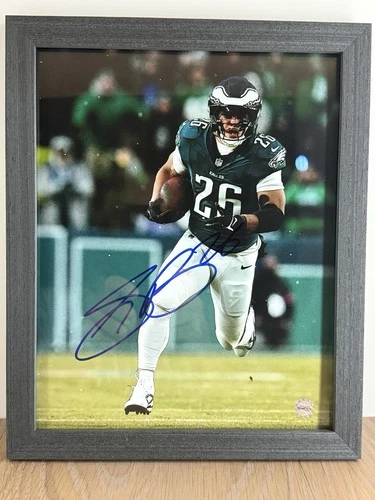 Saquon Barkley Autographed Eagles 8x10 Photo SB Champ NFL OPOTY (PC) COA