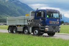 Truck Photo MAN TGS Tipper Switzerland Blue Vigier Concrete Bernier Bluntard #j7ea