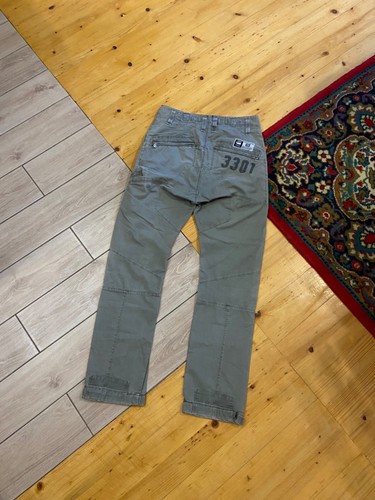 G-Star Raw Denim 3301 Cargo Multi Pockets Green Jeans Size 29x32 - Bild 2 von 20