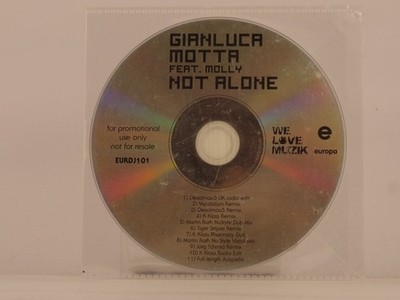 GIANLUCA MOTTA FT MOLLY NOT ALONE (A18) Promo CD Single  