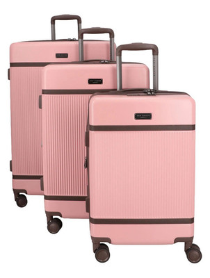 Factory Sealed Ted Baker London Sydney 3-Piece Hardside Spinner Luggage Set Pink