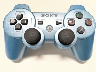 Sony PS3 Dualshock  3  Wireless Controller   Sky Blue  OEM Original Tested