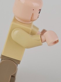 Damaged* Indiana Jones with Hat Fedora Gun & Whip Lego Minifigure From Set 7195