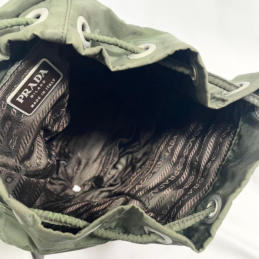 Prada Backpack Triangle Logo Hardware Tessuto Nyl… - image 10