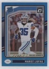 2024 Panini Donruss Optic Rated Rookie Aqua Prizm /299 Marist Liufau #273 1mx3