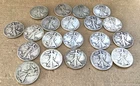 Walking Liberty Half Dollar Lot of 20 Well Circulated 1917-1918-1943