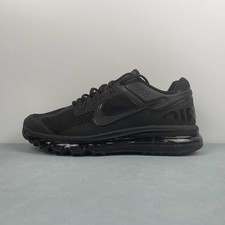 Mens US 11 Nike Air Max 2013 Triple Black New...
