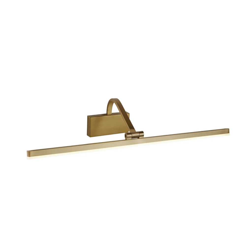 Wall Light Brass Bilbao LED Picture 70cm Satin Searchlight 5551-70SB