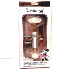 Creme Shop DISNEY Rose Quartz Crystal Massage Roller Face Body MINNIE MOUSE BNIB
