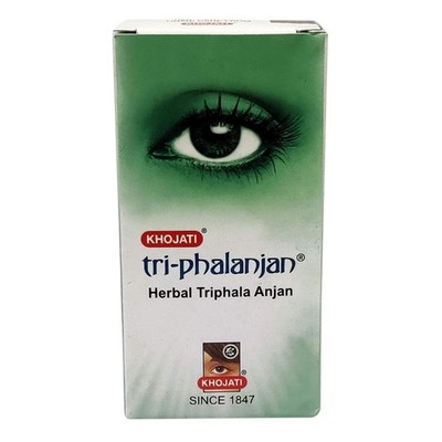 Khojati Tri - Phalanjan Herbal Triphala Anjan 7ml X - Pack of 3 /Free Shipping