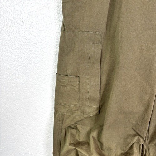 LILI SIDONIO by Molly Bracken Olive Green Wide Leg Pleated Pants Size M - Picture 4 of 6