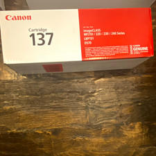 Canon Genuine 137 Black Laser Toner Cartridge for imageCLASS MF210/220/230/240
