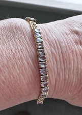 Tanzanite 9carat Gold Bracelet With Certificate Of Authenticity
