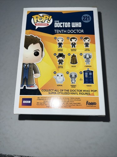 DOCTOR WHO The Tenth Doctor FUNKO POP! Vinyl Figure Box #221 - Picture 7 of 11