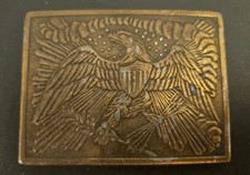 Vintage Anheuser Busch Mens Brass Belt Buckle / 1970's / 1-132 522