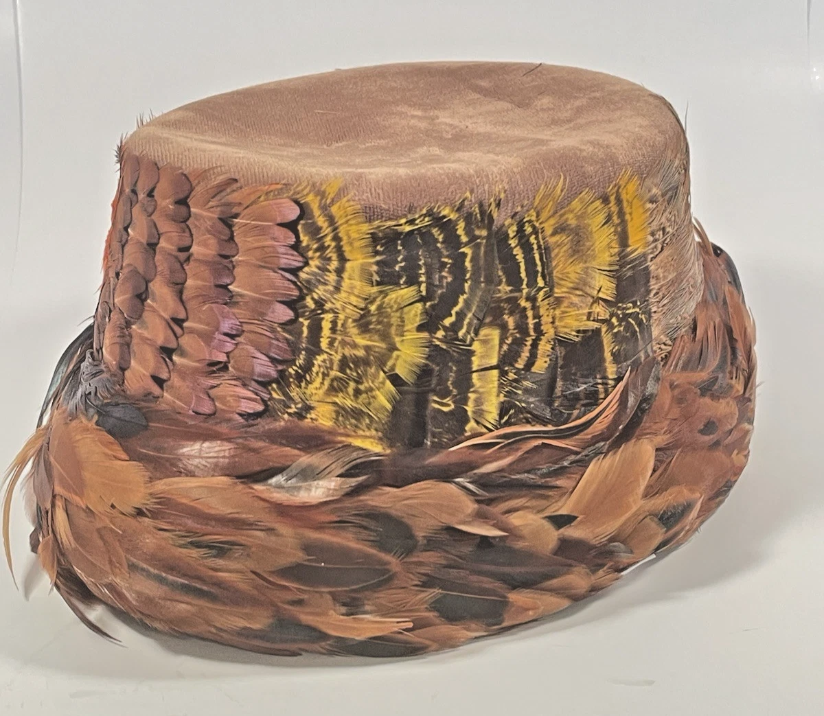 Brown Feather Pillbox Vintage Hats for Women for sale | eBay