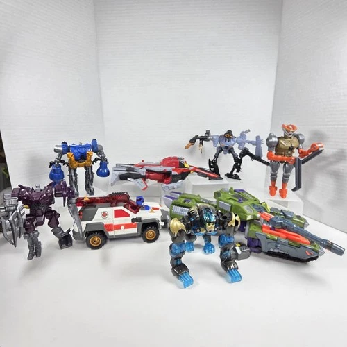 Mixed Lot Of 8 Action Figure, Transformer Toys Mattel Vintage