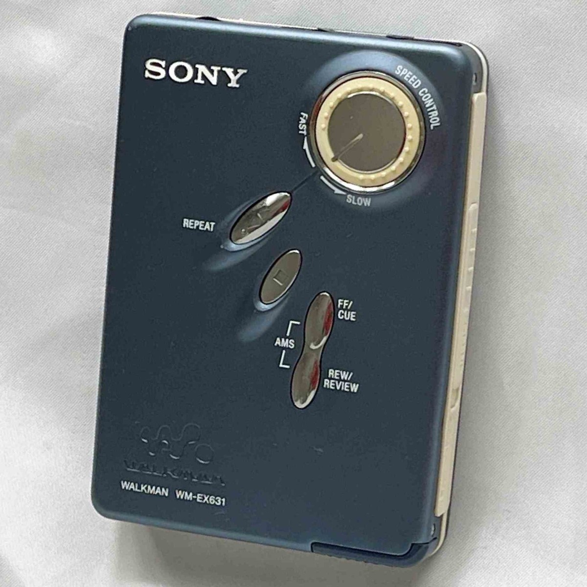 SONY WM-EX631カセットプレーヤー動作品 SONY WM-EX631 Navy 2002 Walkman Vintage Cassette Player Tested