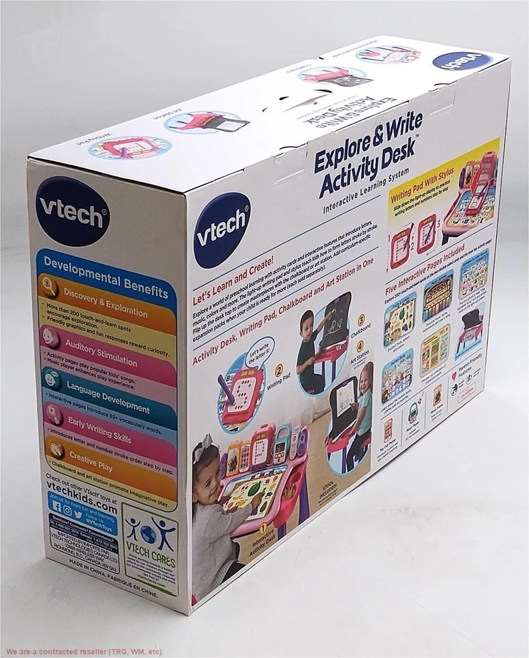 VTech Explore and Write Activity Desk - Pink - SEE DETAILS - Image 3 of 3