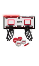 ESPN Pro Competition Dual Over-the-Door Basketball Hoop- Sports Indoor Play
