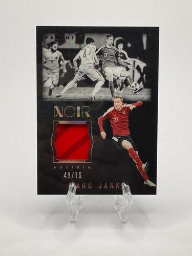 Marc Janko Patch /75 2016-17 Panini Noir Soccer Austria
