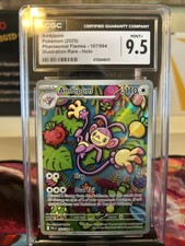 Ambipom 107/094 CGC 9.5 MINT 2025 Illustration Rare Holo Phantasmal Flames Po