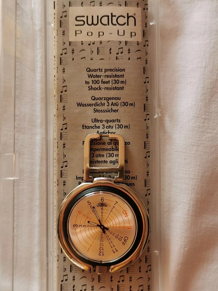 Vintage Pop Up Musical Swatch SOUND EFFECTS PUB102 Watch Water Resistant, N.O.S! - Image 4 of 4