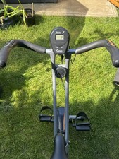 Opti Folding Magnetic Resistance Exercise Bike w/ LCD Monitor - Silver