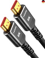Highwings Hdmi Kabel 4Meter 8K,HDMI 2.1 Kabel 4M 48Gbps 8K@60Hz Highspeed
