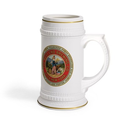West End Brewing Co Pilsener Ale Wuerzburger Utica NY Pre-Pro Beer Ceramic Stein