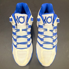 Nike KD 18 White/Blue Colorblock Low Top Mesh Lace-Up Men  s Sneakers