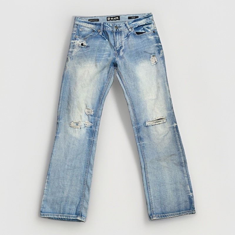 Men’s Rue 21 Light Washed Distressed Jeans Size 33x32