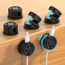 6 Pack Cord Organizer Holder,360 Rotation Magnetic Easy Open Organize Phone Ch
