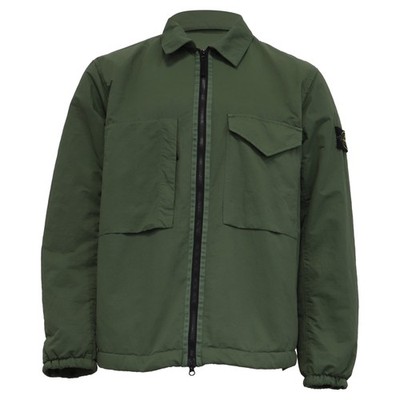 Stone Island Zip-Up Jacket With Primaloft-Tc In Polyamide Men Olive Xxl